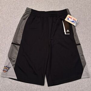 NEW Adidas Phoenix Suns Basketball Shorts Boys L (14/16) NBA 10" Inseam Stretch